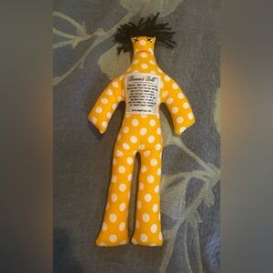 Dammit Doll Stress Relief Plush – Yellow Polka Dot – 12”